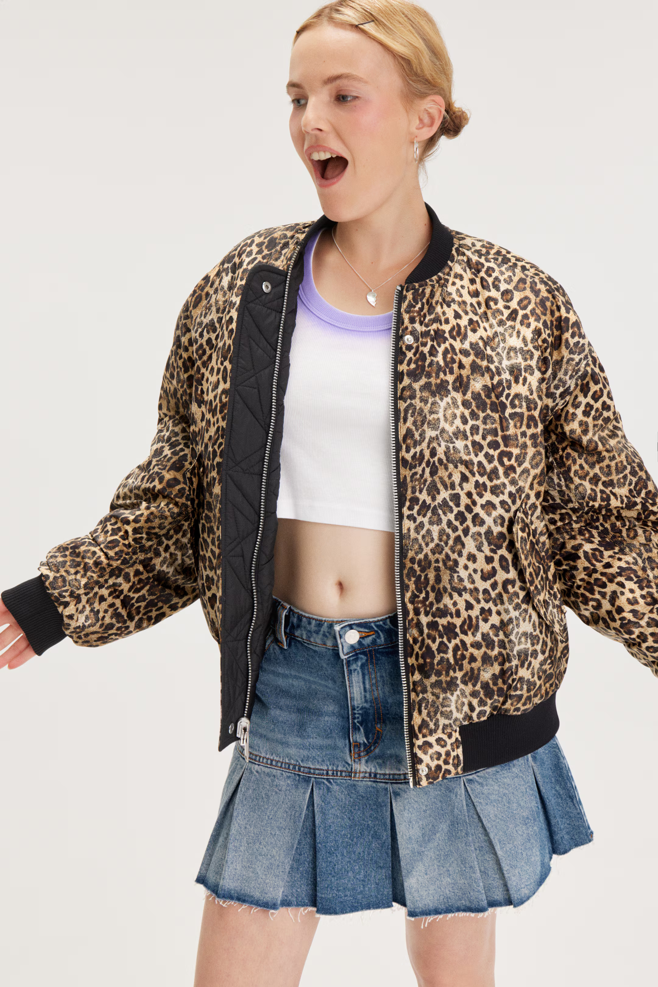 Loose Reversible Bomber Jacket | H&M (UK, MY, IN, SG, PH, TW, HK)