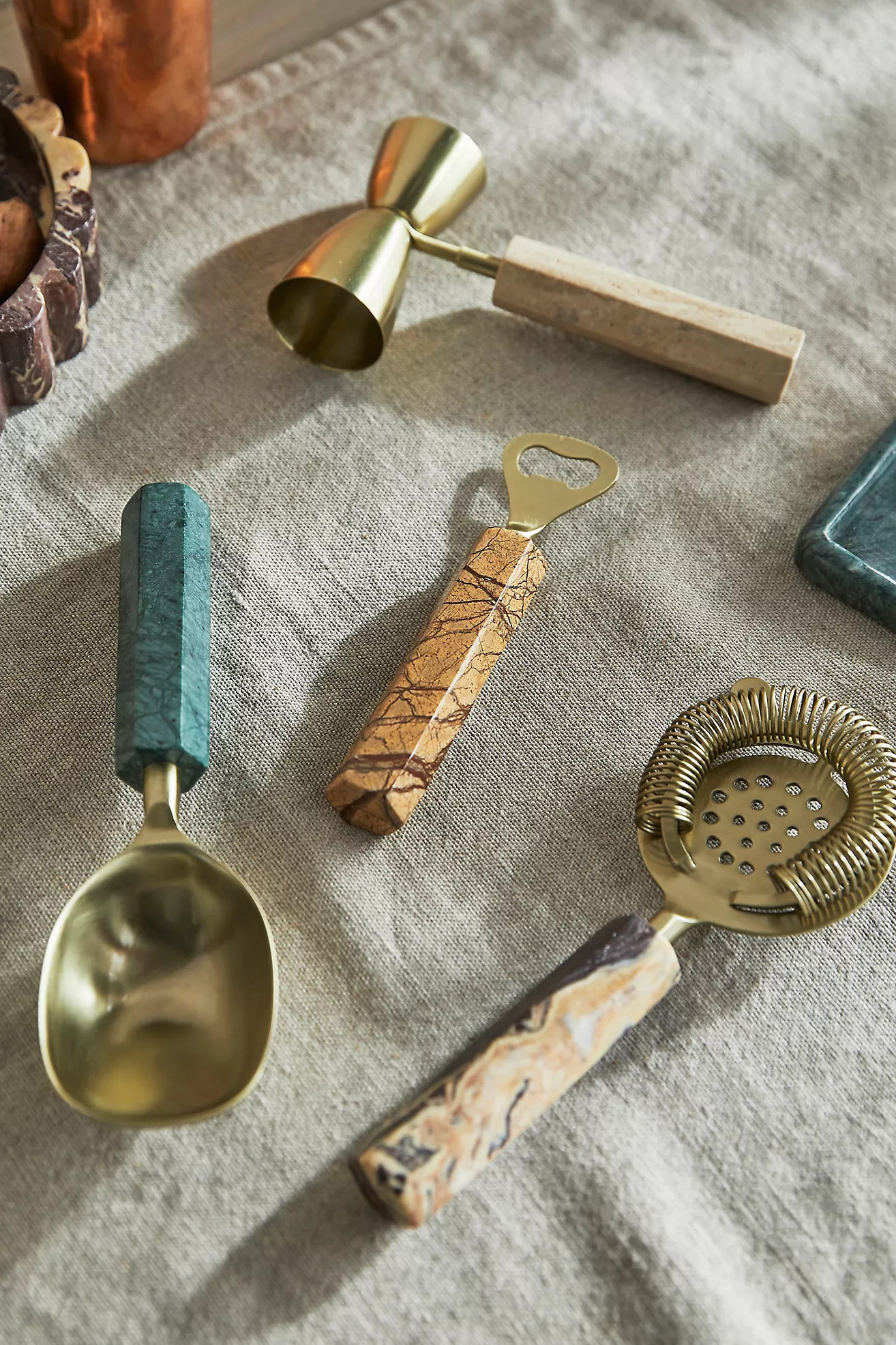 Marble Handle Bar Tools, Set of 4 | Anthropologie (US)