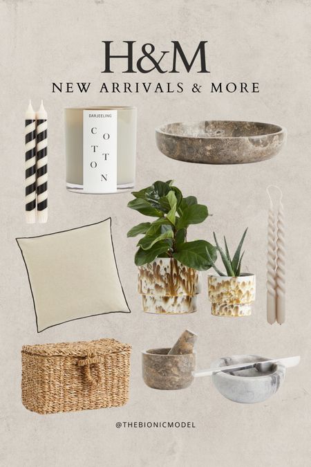 H&M home decor new arrivals and some clearance! 

Home decor, neutral decor, affordable decor, trending decor, candlesticks, seagrass basket, marble bowl

#LTKhome #LTKfindsunder100 #LTKstyletip