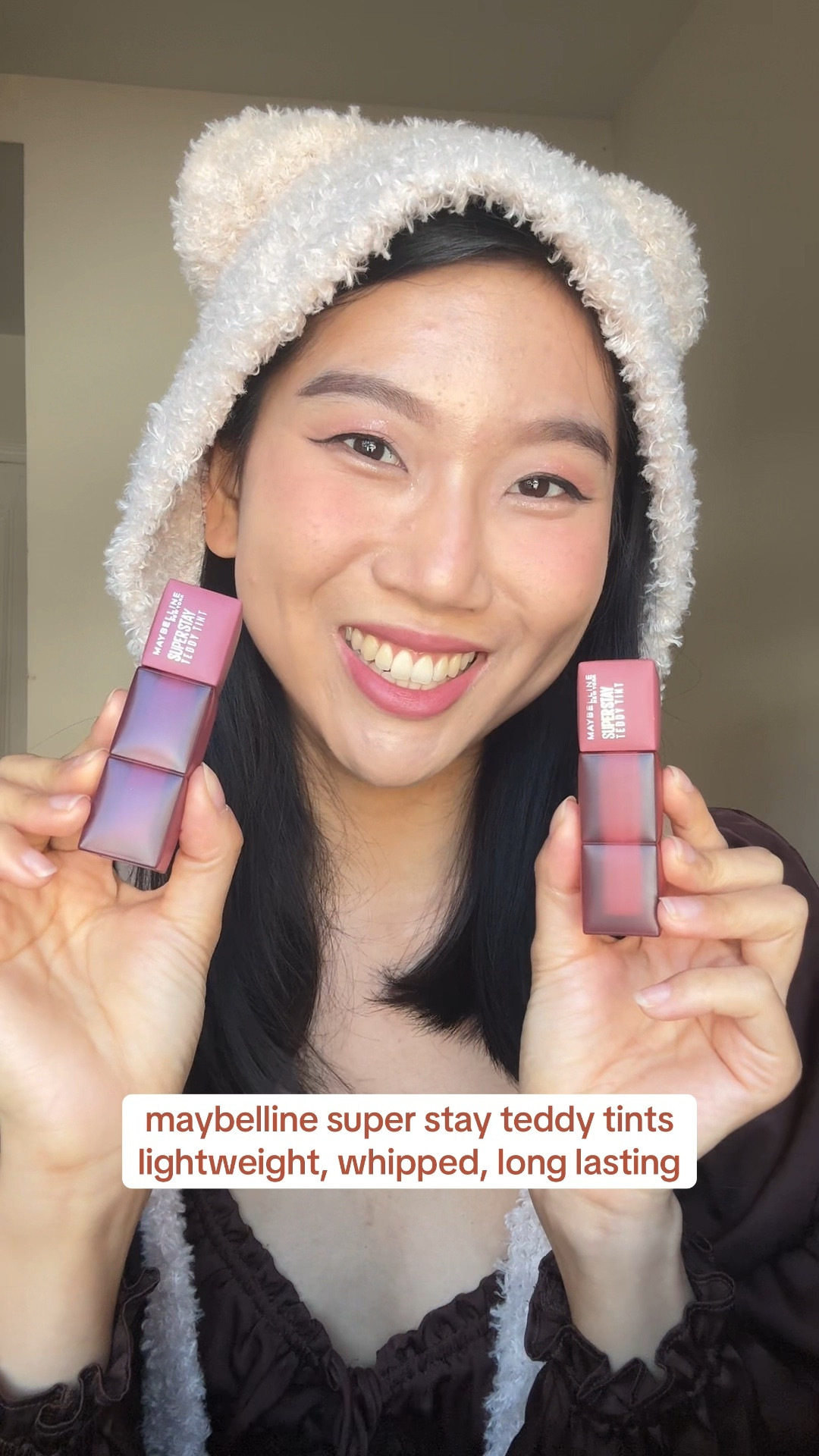 #maybellinepartner souffle texture with long lasting color 🧸 

maybelline partner 
loreal partner
maybelline super stay teddy tint
maybelline teddy tint swatches
maybelline teddy tint knee high swatch
55 kneehigh swatch
15 skinndip swatch
maybelline teddy tint skinny dip swatch
teddy tint coquettish 
teddy tint petalcore
swatches on light medium skin tone
swatches on asian skin tone
drugstore makeup
drugstore lip products
lippie 
lip tints
velvet lip tint
souffle lip tint
blurring lip tint
how to blur lip lines
lip products that blur lip lines

#LTKBeauty #LTKGiftGuide #LTKHoliday