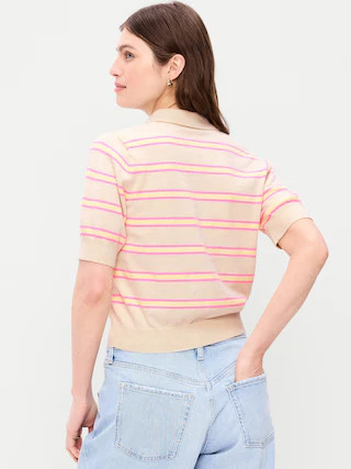 SoSoft Lite Short-Sleeve Cropped Polo | Old Navy (CA)