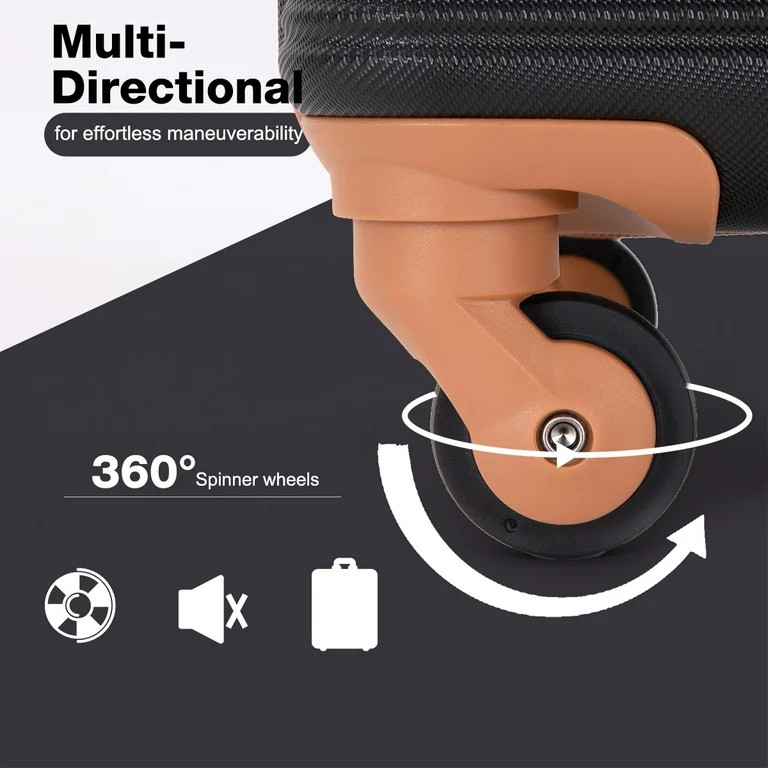 Travelhouse 6 Piece Hardshell Luggage Set Hardside Lightweight Suitcase with TSA Lock Spinner Whe... | Walmart (US)