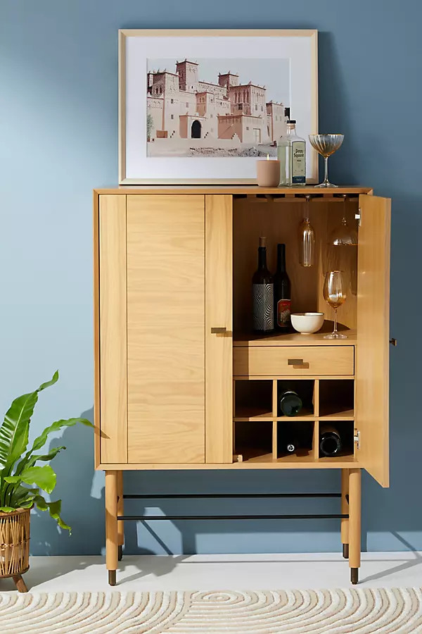Avalene Bar Cabinet By Anthropologie in White | Anthropologie (US)