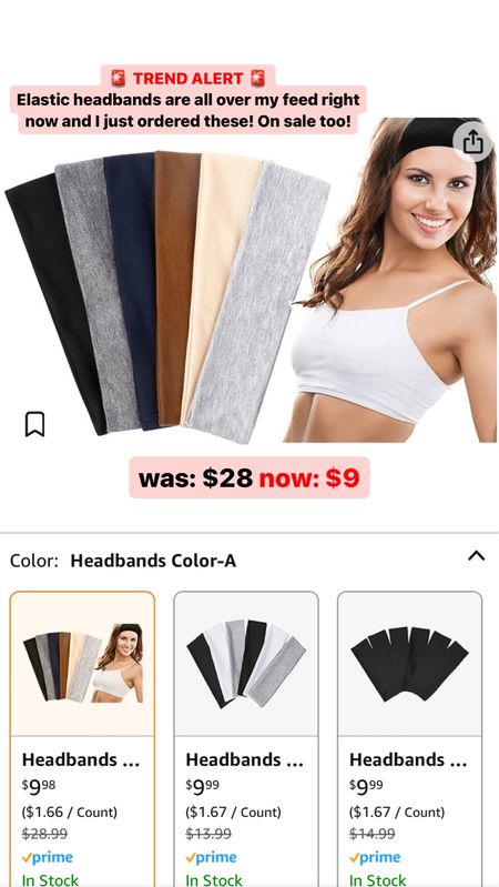 Trend alert for 2024 - Elastic headbands! These ones from Amazon are on sale for less than $10!!

#LTKsalealert #LTKfindsunder50 #LTKfitness