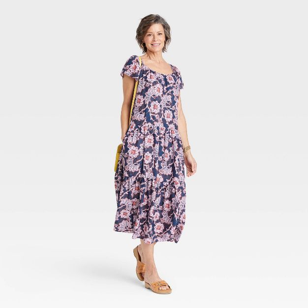 Women's Flutter Short Sleeve A-Line Dress - Knox Rose™ | Target