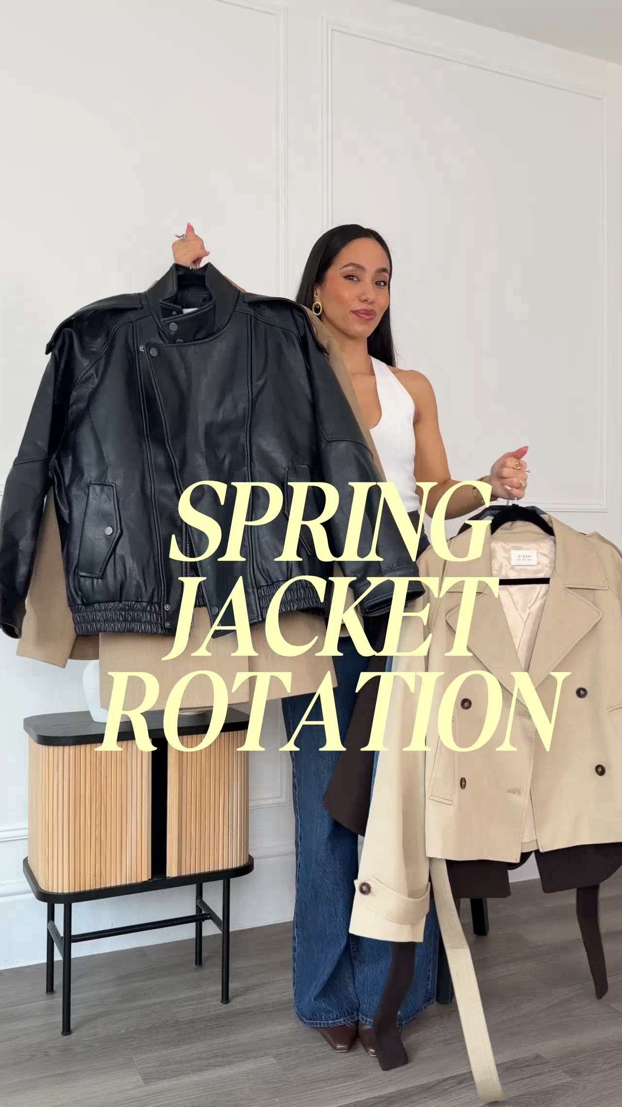 My spring capsule wardrobe jacket rotation! Cropped trench coats, leather jackets, funnel necks and bomber style jackets 

 

#LTKspring #LTKstyletip