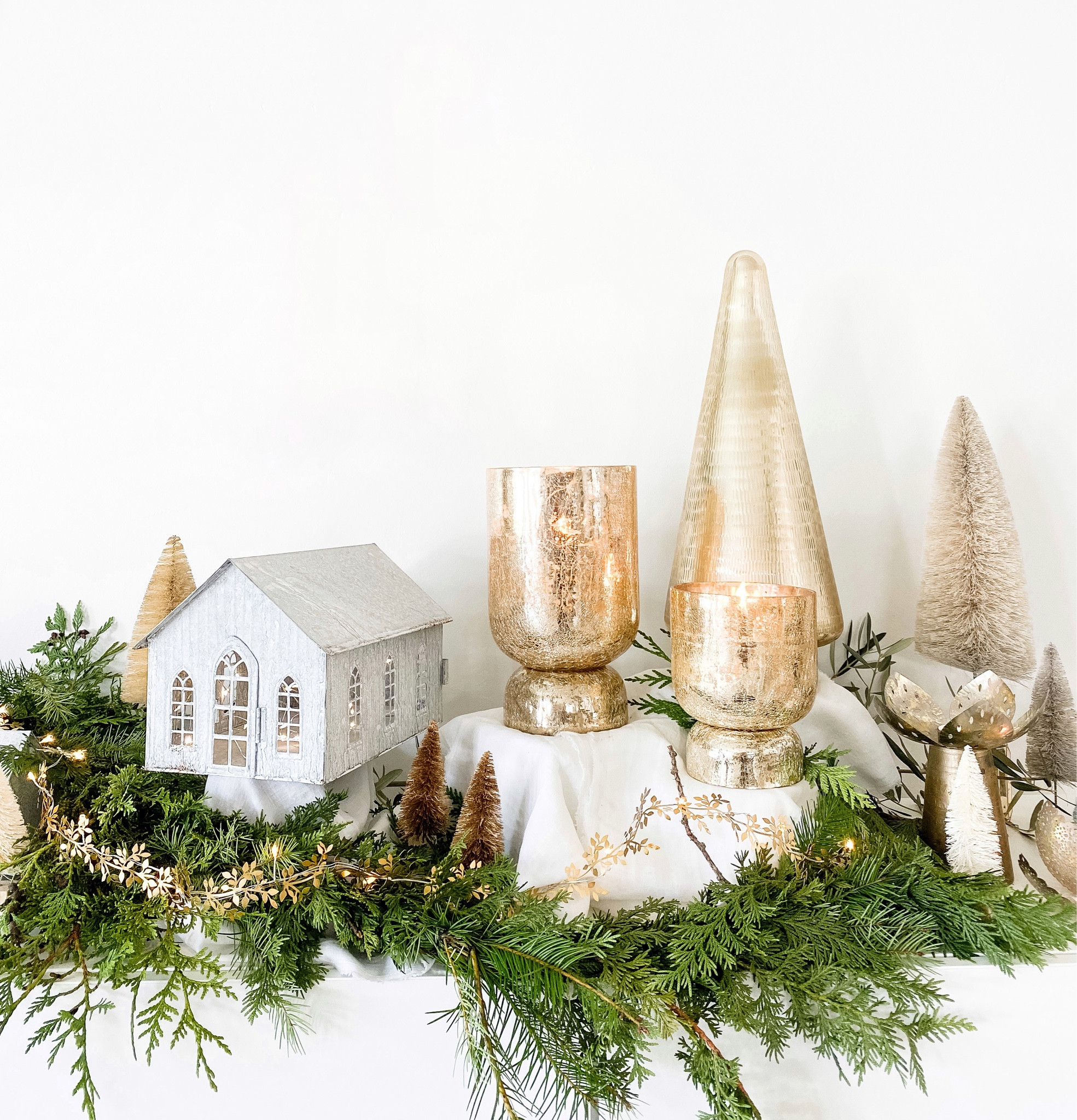 Christmas village perfect for the holiday season! #Holidaydecor #Christmasdecor #Christmasvillage, #Christmasgarland 

#LTKSeasonal #LTKHoliday #LTKhome