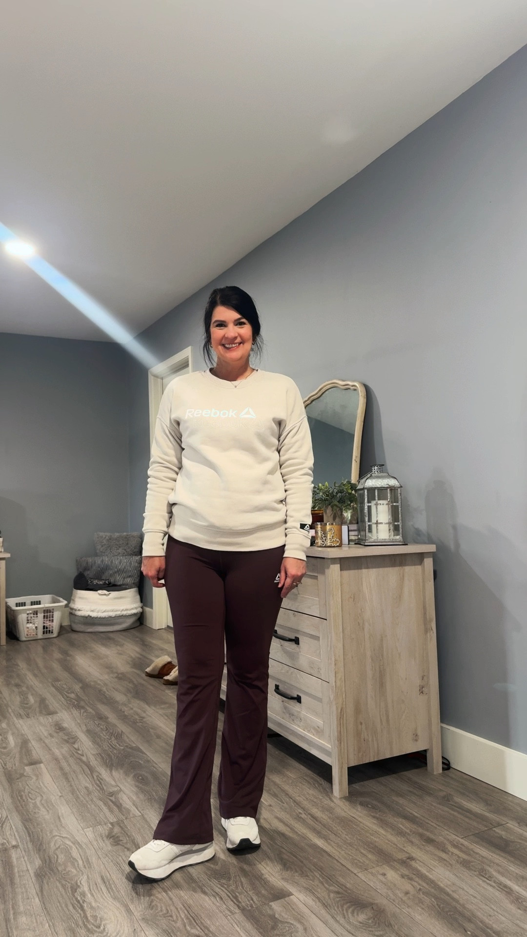 Another cold day, another sweatshirt! And these thick flare leggings are such a winner!!! 
I stayed warm while running my errands in 20° weather, and I’m so thankful! 

#LTKOver40 #LTKootd #LTKSeasonal