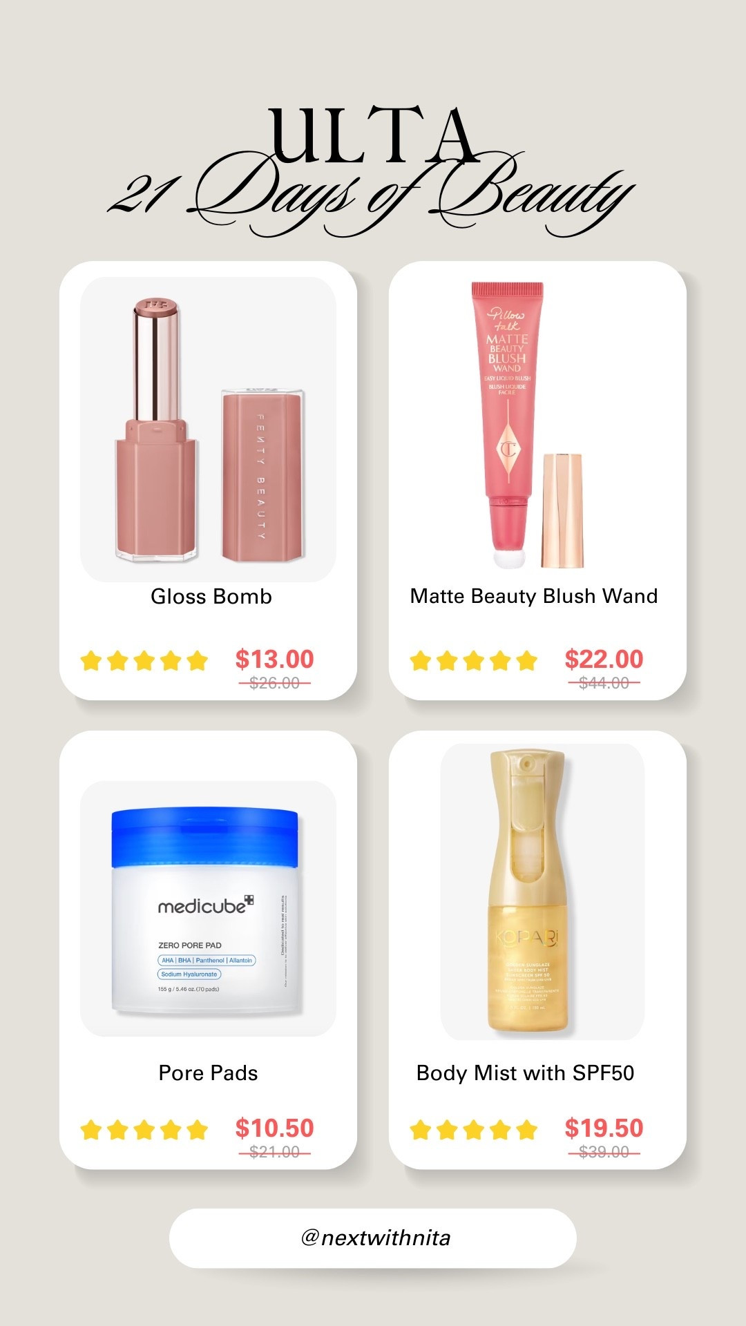 Ulta 21+ days of beauty sale starts now! Here are the ones I recommend! 

#LTKBeauty