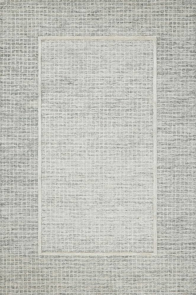 Loloi Chris Loves Julia x Briggs Collection, Mist & Ivory, 5'-0" x 7'-6" Area Rug – Minimal Gri... | Amazon (US)