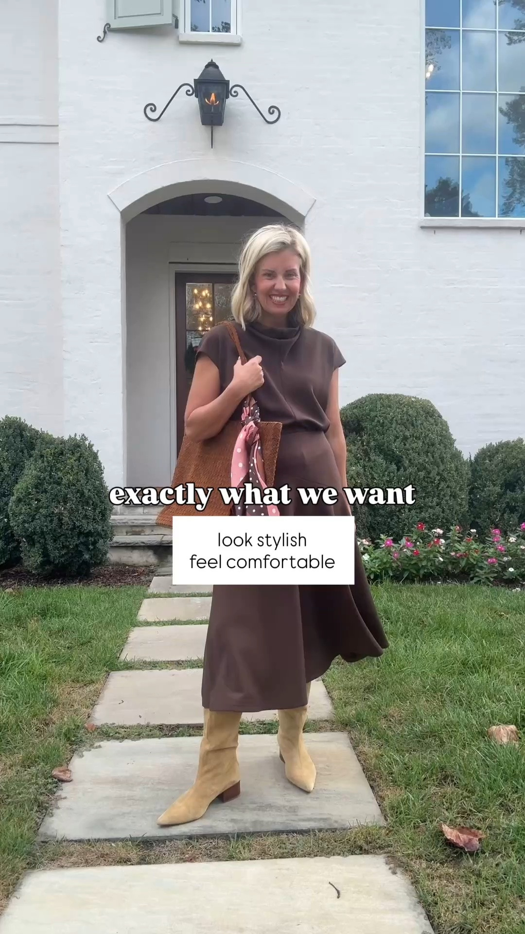 Spanx Air Essentials favorite looks lately! 
Sizing:
Draped Maxi Dress - xs
Draped Jumpsuit - small petite 
Air Essentials Tee - xs
Pleated Wide Leg Pants - small petite