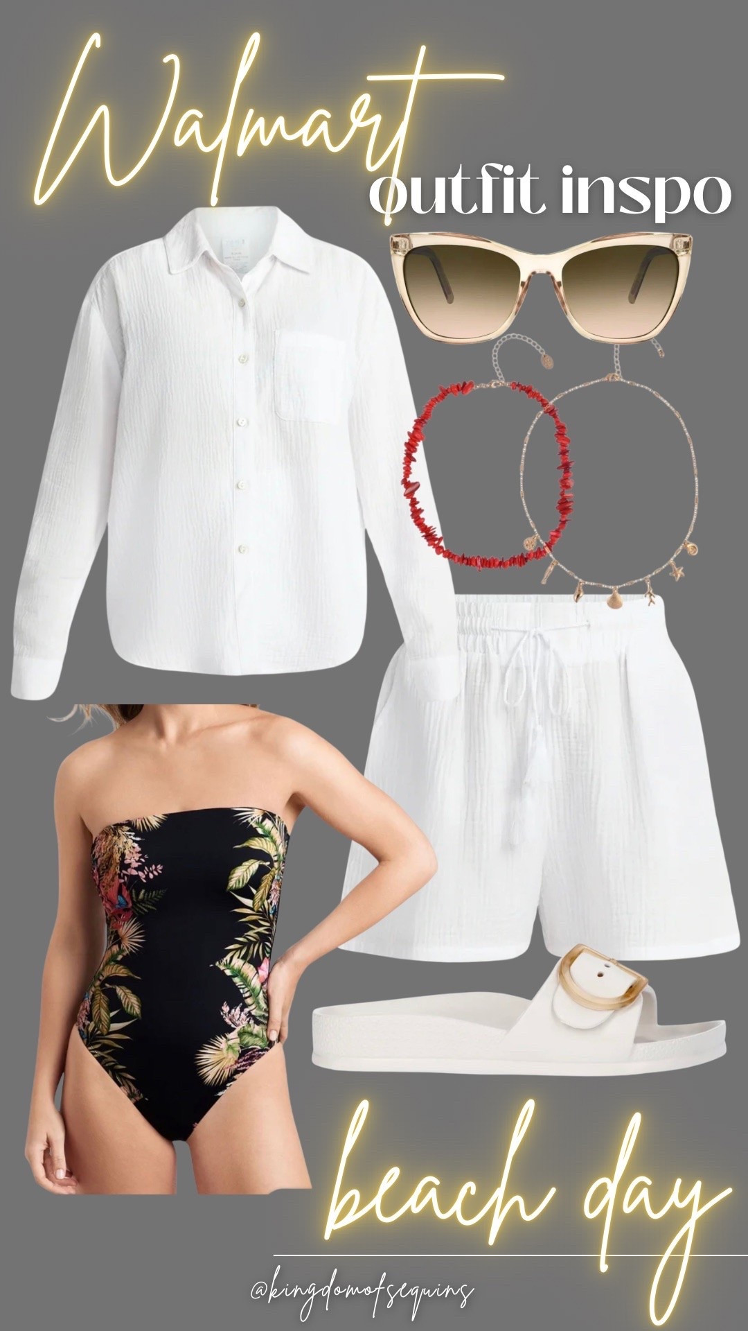 Chic beach style from Walmart.

#LTKootd #LTKSeasonal #LTKSwim