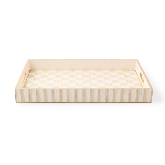 Mocha Check Serving Tray | MacKenzie-Childs