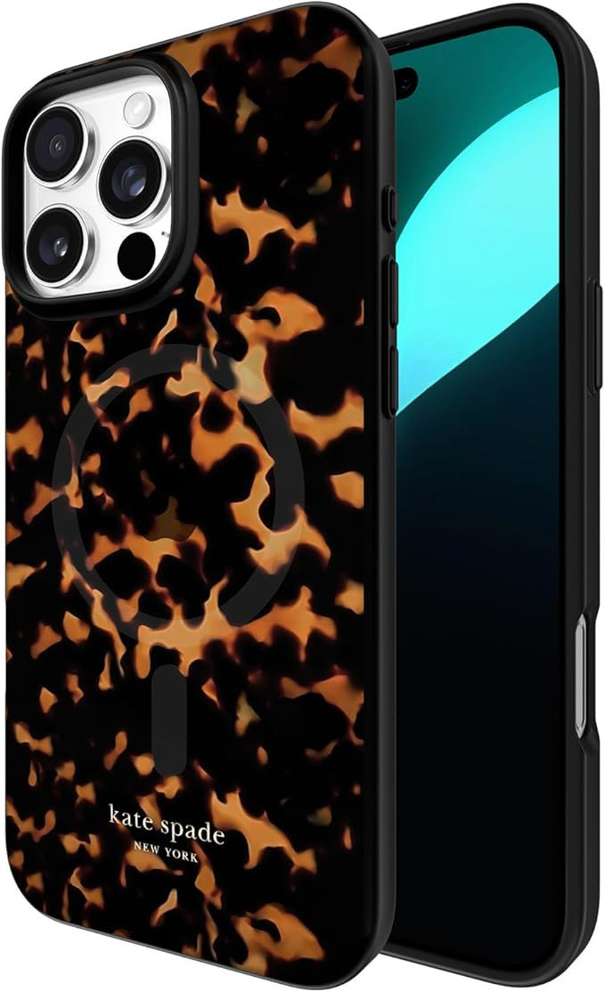 kate spade new york iPhone 16 Pro Max Case - Compatible with MagSafe - Designer Phone Case - Tort... | Amazon (US)