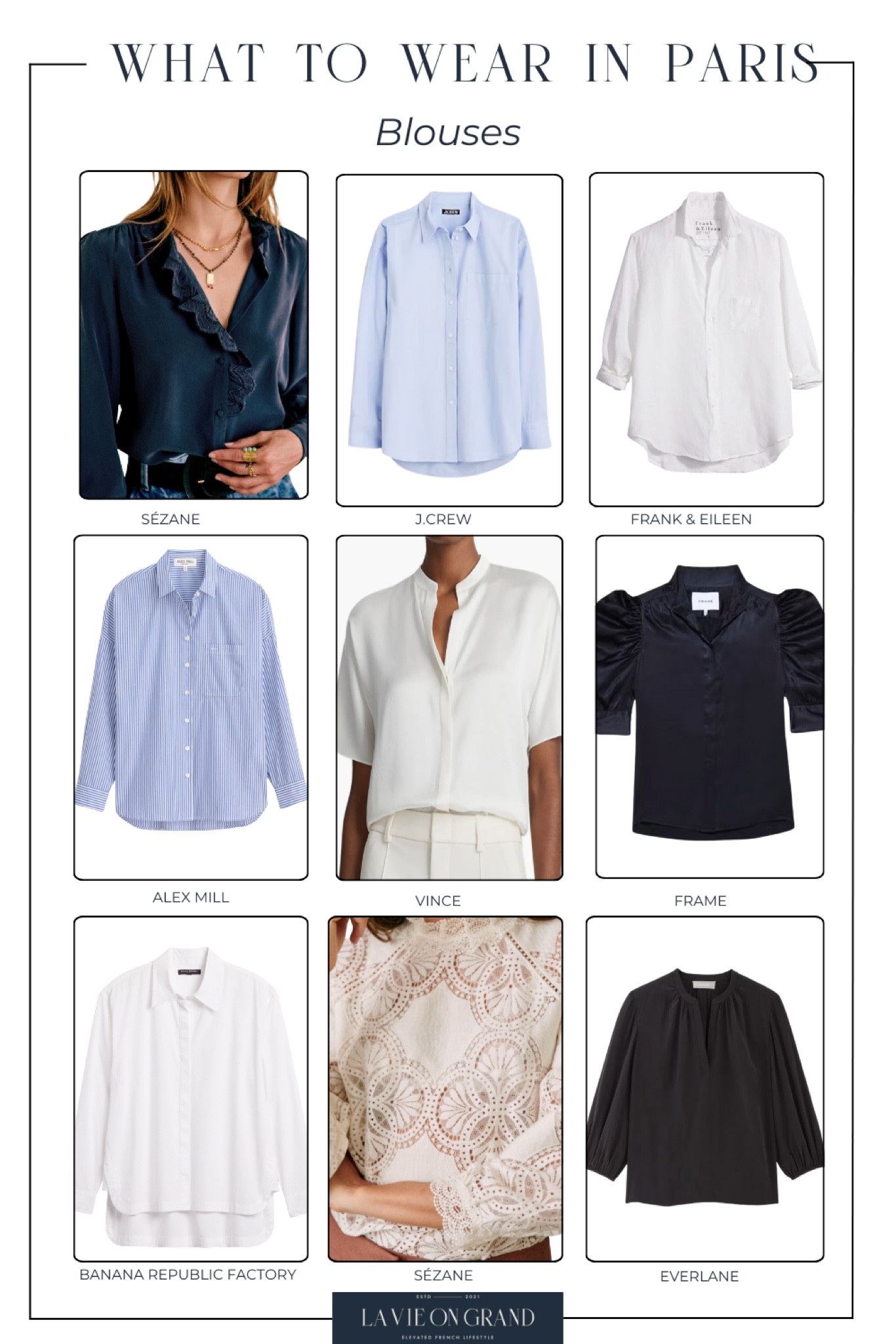 What To pack for Paris 
Blouse Edition 
Travel Capsule 

#LTKtravel #LTKover40 #LTKstyletip
