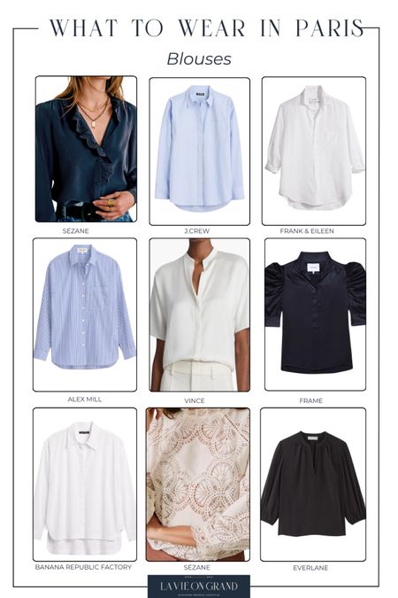 What To pack for Paris 
Blouse Edition 
Travel Capsule 

#LTKtravel #LTKover40 #LTKstyletip
