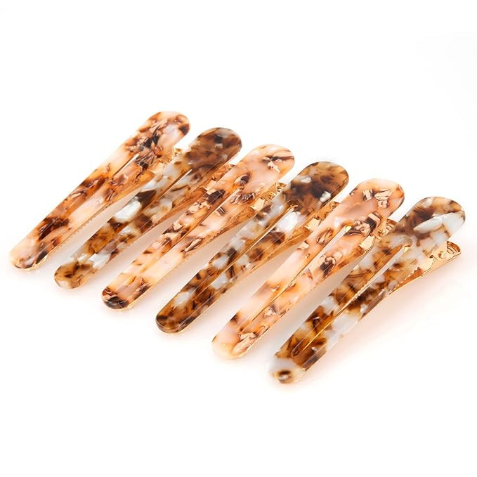 Cobahom 6 Pack 3.26 Inch Duckbill Hair Clips, Leopard Print Hair Pins Chic Tortoise Shell Hair Ba... | Amazon (US)