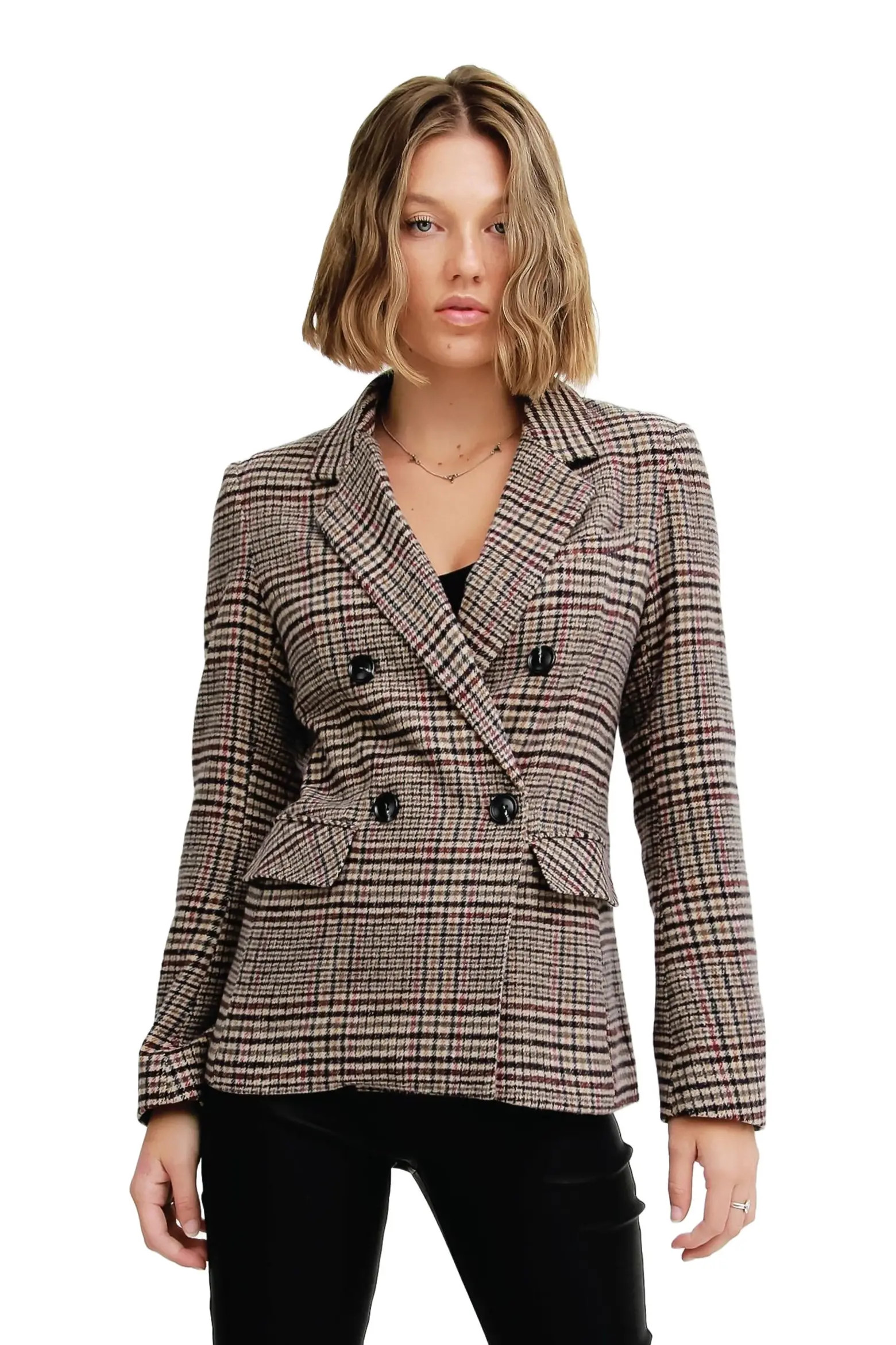 Belle & Bloom Piccadilly Wool Blend Plaid Blazer (Women) | Nordstrom | Nordstrom