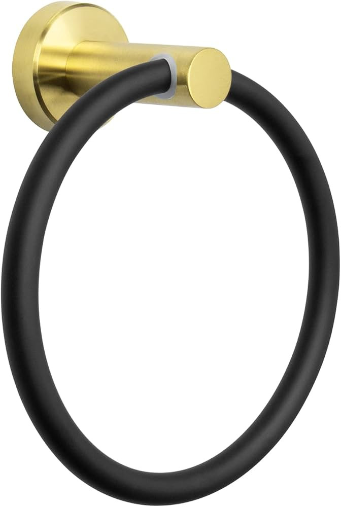 NearMoon Bath Towel Ring, Bathroom Hardware Accessories-Thicken Stainless Steel Hand Towel Holder... | Amazon (US)