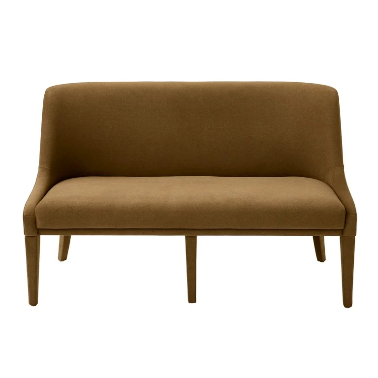 Better Homes & Gardens Windsor Upholstered Dining Bench, Tobacco | Walmart (US)