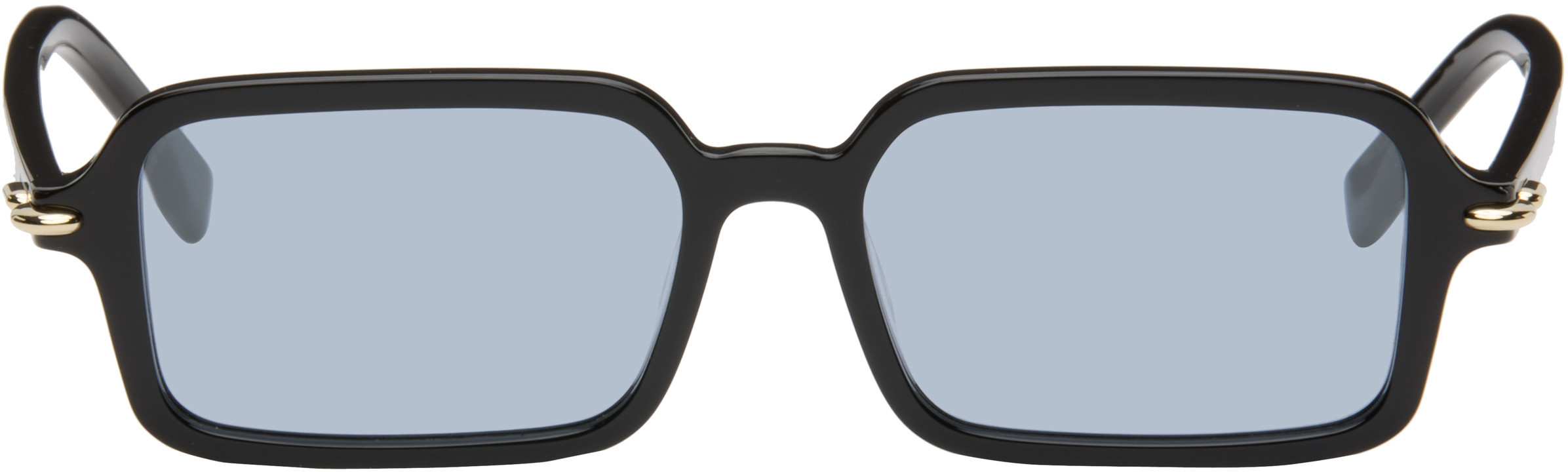 Fendi Black & Blue 'Fendi Selleria' Sunglasses | SSENSE