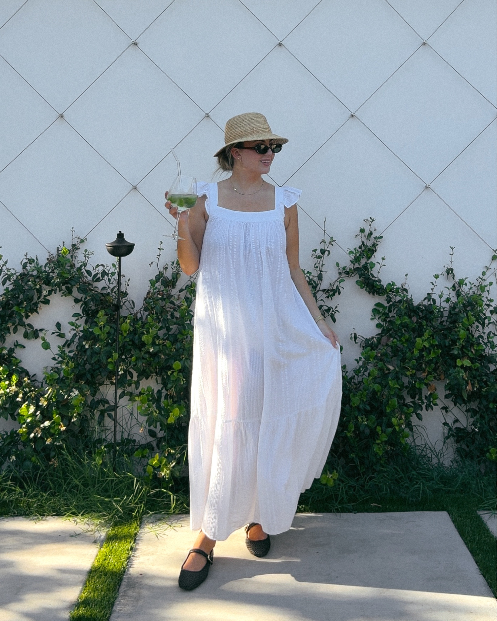 Dress is old H&M but found similar! & shoes are Nordstrom Rack but can’t find the black online anymore — linked a diff color + similar ones! 🧺

#LTKSummerSales #LTKFindsUnder50 #LTKSeasonal