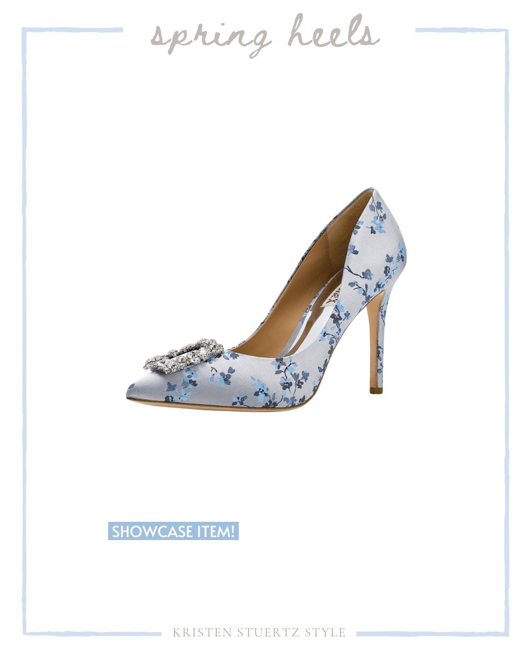 A classic heel in a blue floral fabric.
From date night, cocktail parties, baby showers, weddings and many more, these blue heels will be a statement item in your spring wardrobe!
@ltk 
#ltkshoecrush 

#LTKWedding #LTKTall #LTKOver40