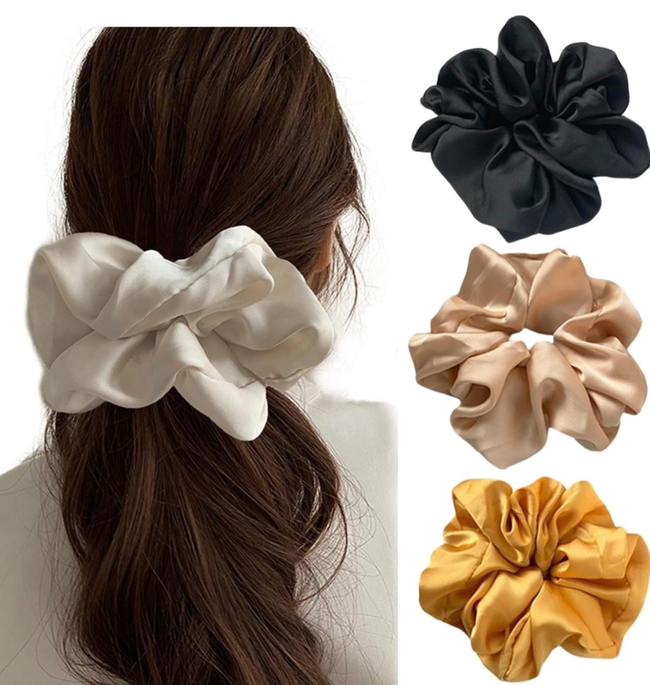 Scrunchies Amazon finds hair ties hair scrunchie sleep in hair ties 