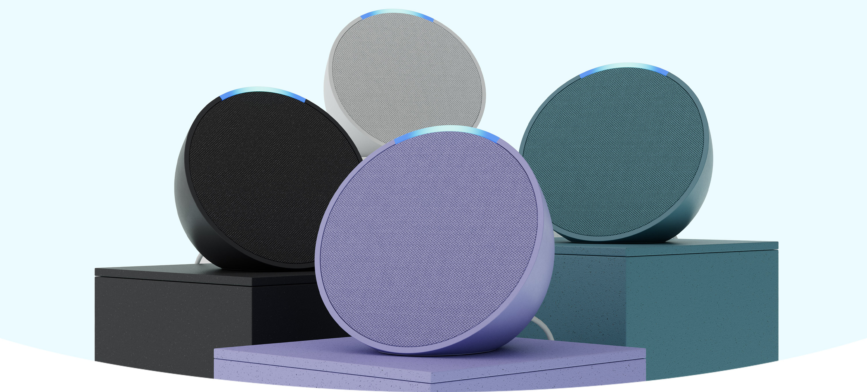 Amazon Echo Pop (newest model), Fits in any room, Our smallest Alexa speaker, Lavender Bloom | Amazon (US)