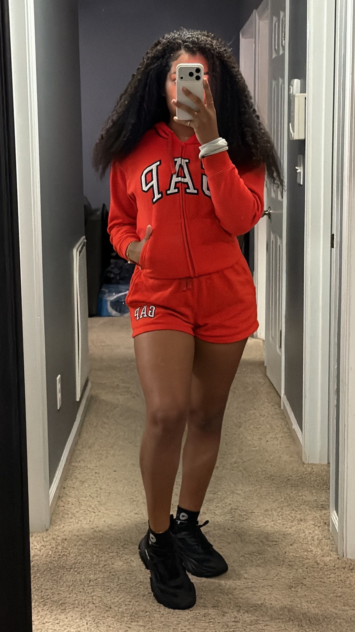 Obsessed with this off-duty fit ❤️✨
This red GAP zip-up hoodie and shorts set is comfy, flattering, and perfect for everyday wear.
Styled it with these funny face socks and my Steve Madden sneakers for a casual, playful vibe.
Everything you see is linked & true to size 🤍

🛒 Tap to shop the full look.

#LTKFindsUnder100 #LTKBeauty #LTKActive