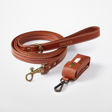 Carson Leather Dog Leash Set | Mark and Graham