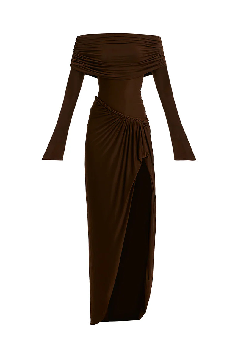 CARMEN OFF-SHOULDER MAXI DRESS | Deme by Gabriella | CULT MIA | CULT MIA UK LTD