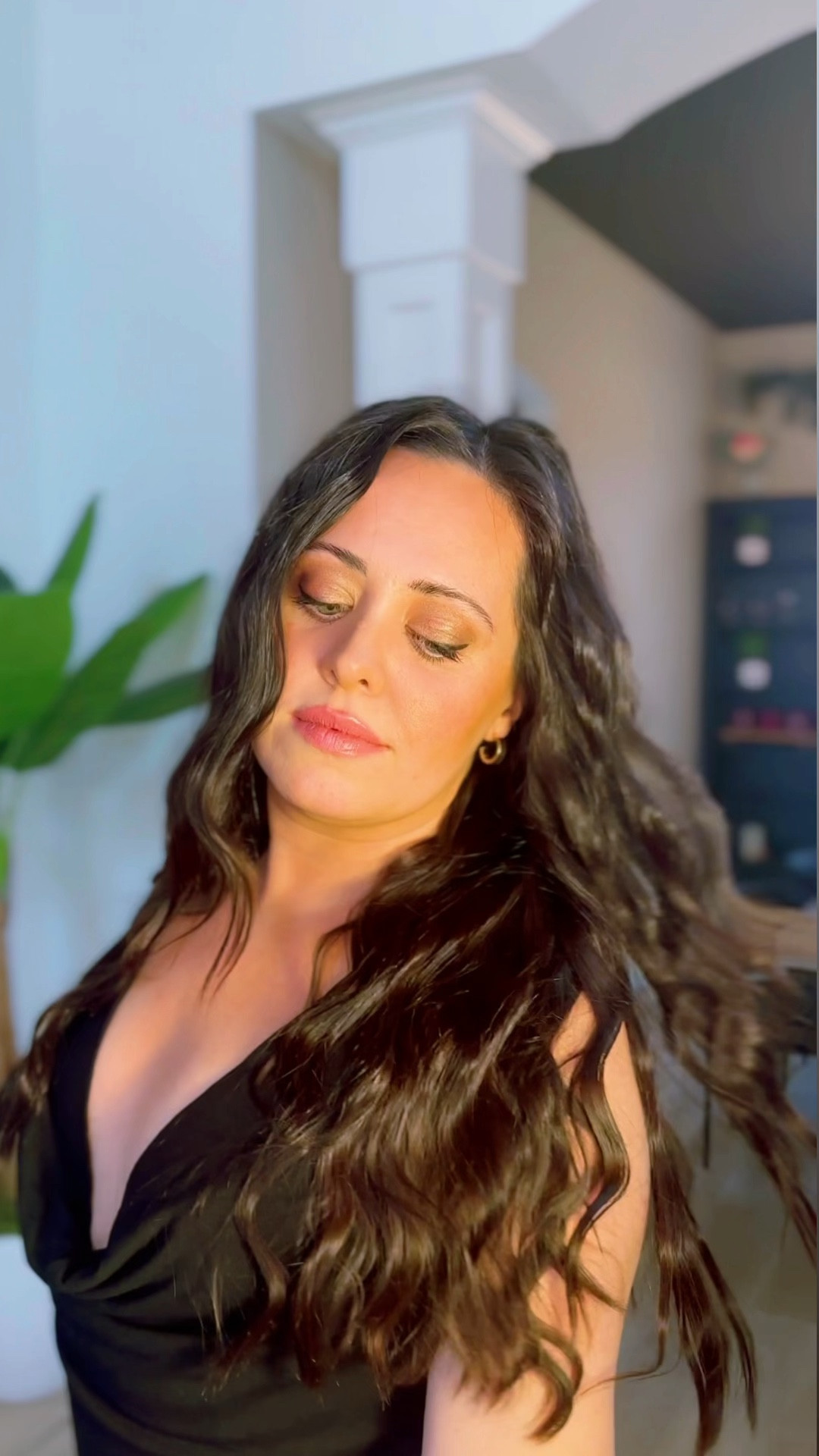 This revolve dress is on sale for $64 ... what a steal! 🖤 It's a low cut draped neckline, halter top, with a high slit and I love that it has full coverage on the back. The material is a THICK cotton so this dress will hold its shape and not blow away. It's heavy! When I packed this dress on vacation, I made a joke that it's why my luggage was over the limit. 😂

But it's heavy in a good way, great quality material. I think this could be great for dinner/ night out on the town, or even as a wedding guest! You could also pair it with flat sandals and wear it as a day time maxi dress. 🖤

#LTKsalealert #LTKfindsunder100 #LTKstyletip