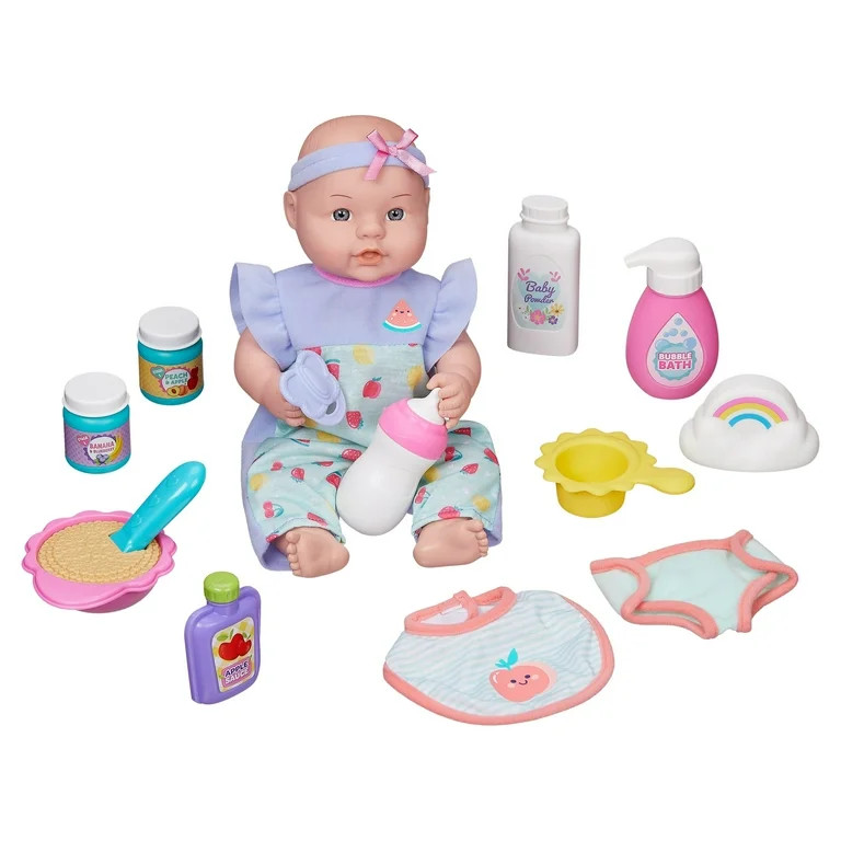 My Sweet Love 12.5 Inch Play Time Fun, 16 Pieces Included, Light Skin Tone, Gray Eyes | Walmart (US)