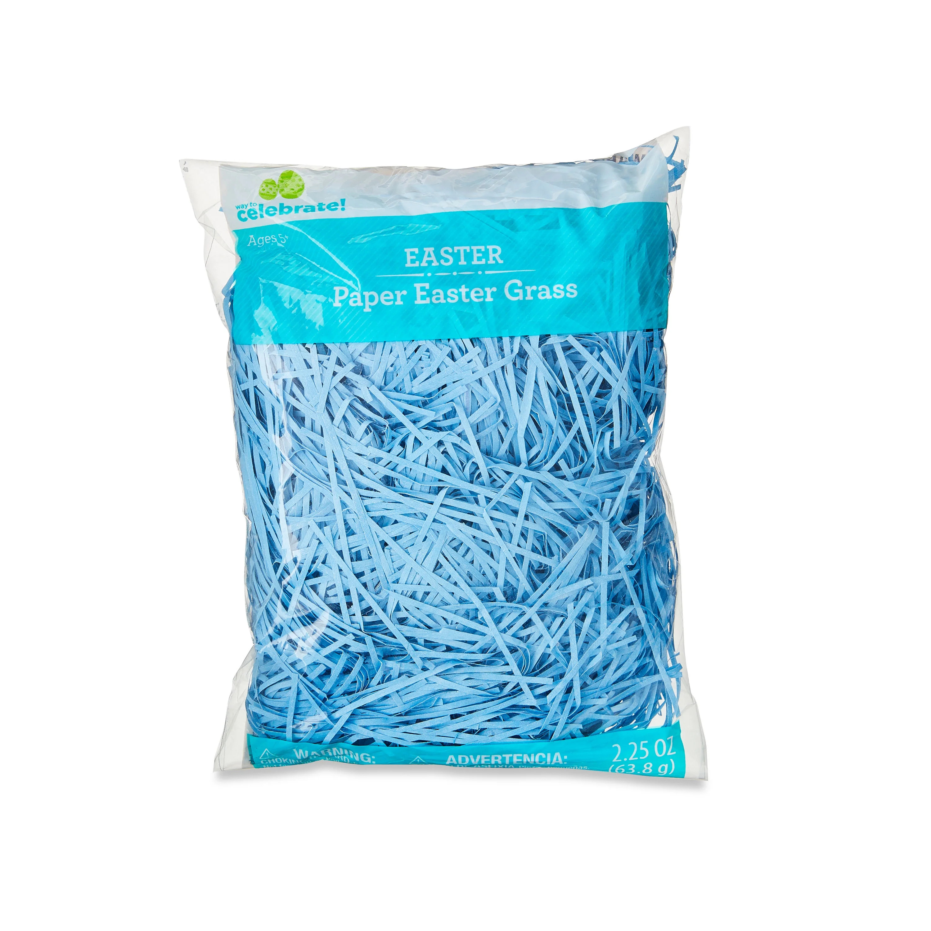Easter Blue Paper Easter Grass, 2.25 oz, by Way To Celebrate | Walmart (US)
