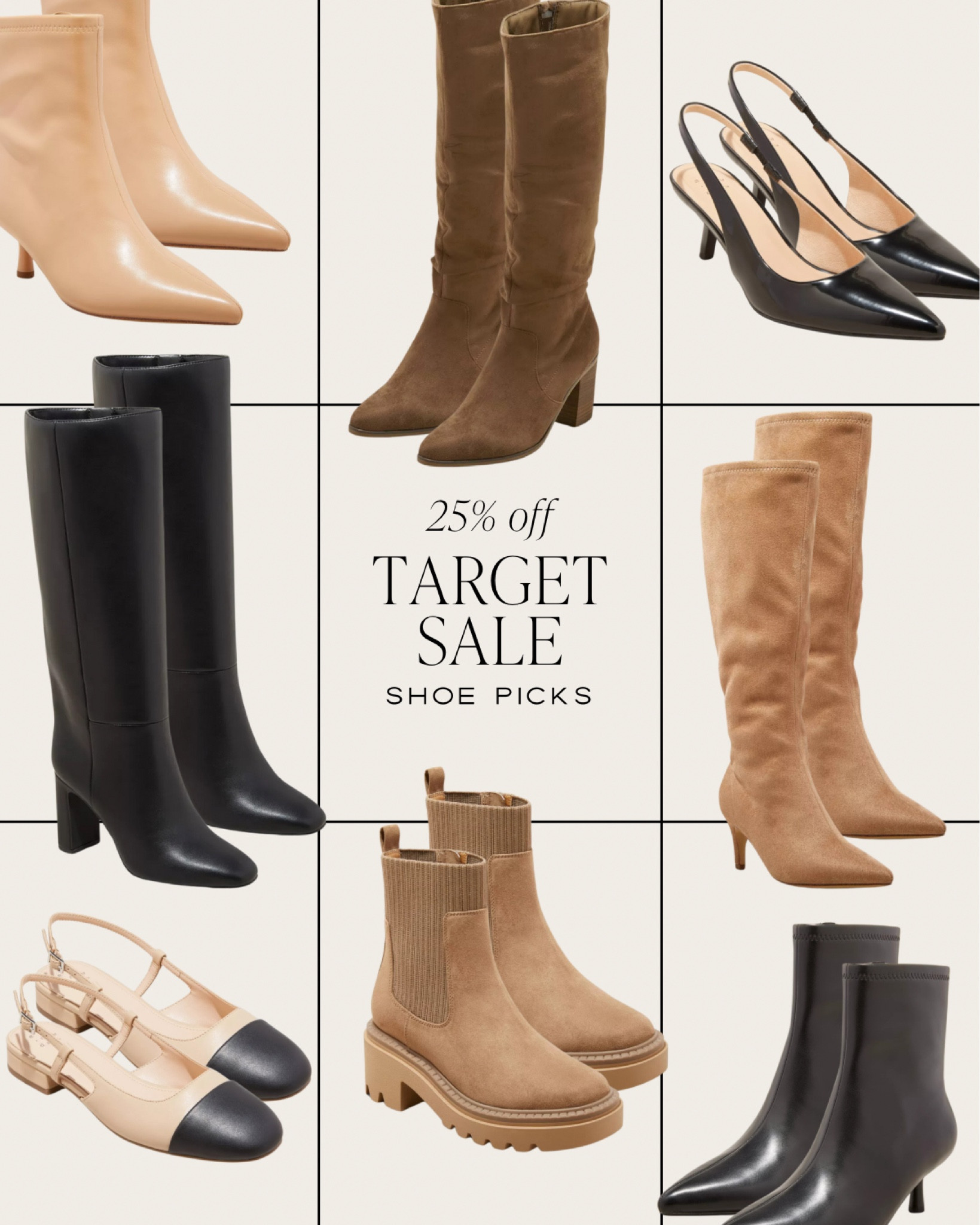 TARGET SALE 🎯 25% off! Stock up on Fall styles & shoes!

Fall style, fall outfit, fall sale, fall fit, November sale, workwear sale, bag sale, shoe sale, boot sale

#LTKSaleAlert #LTKShoeCrush #LTKStyleTip
