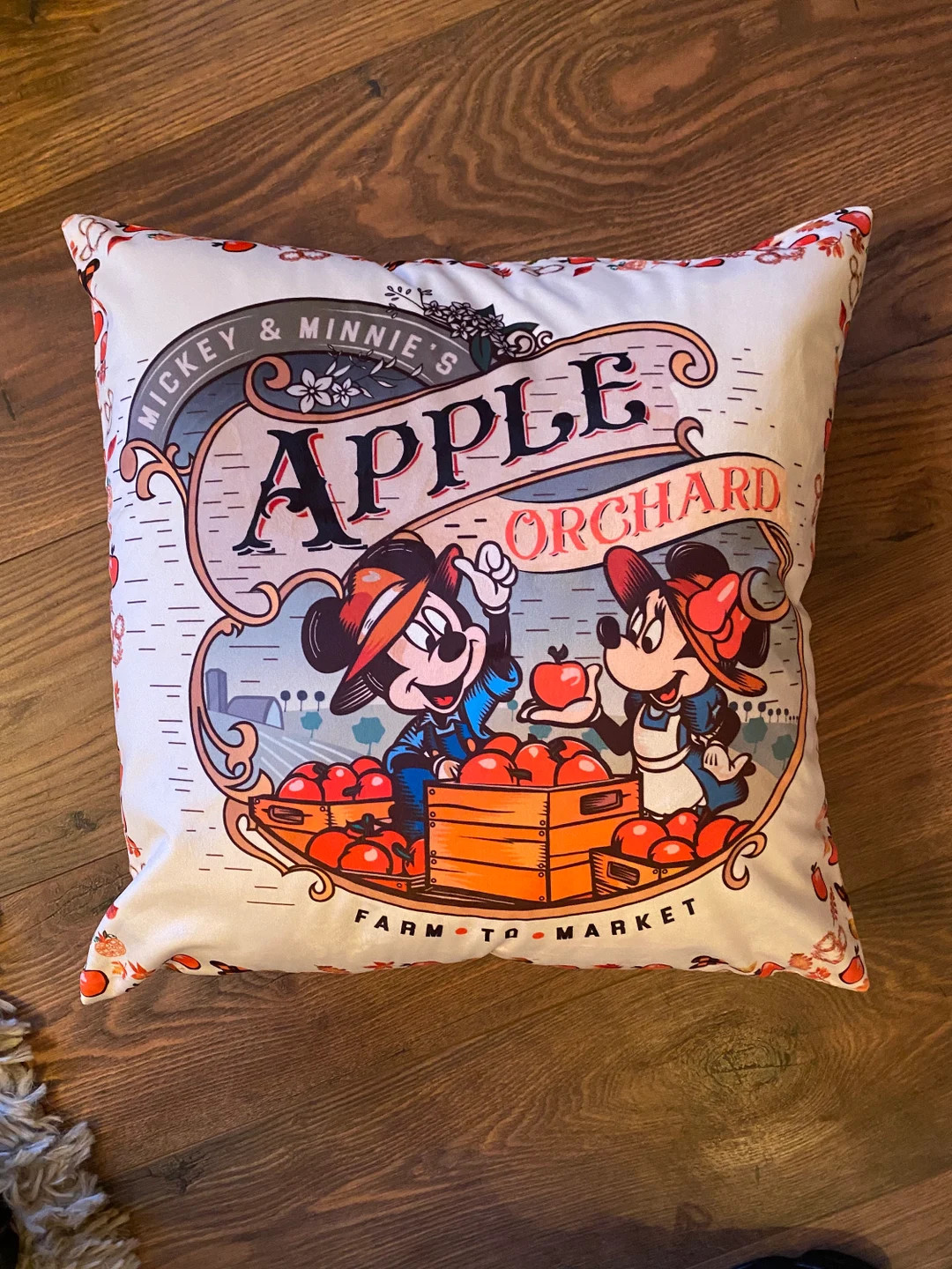 PILLOW Autumn Fall Mickey Minnie Mouse Apple Orchard Autumn Fall Pumpkin Disney Baby Kids Nursery... | Etsy (US)