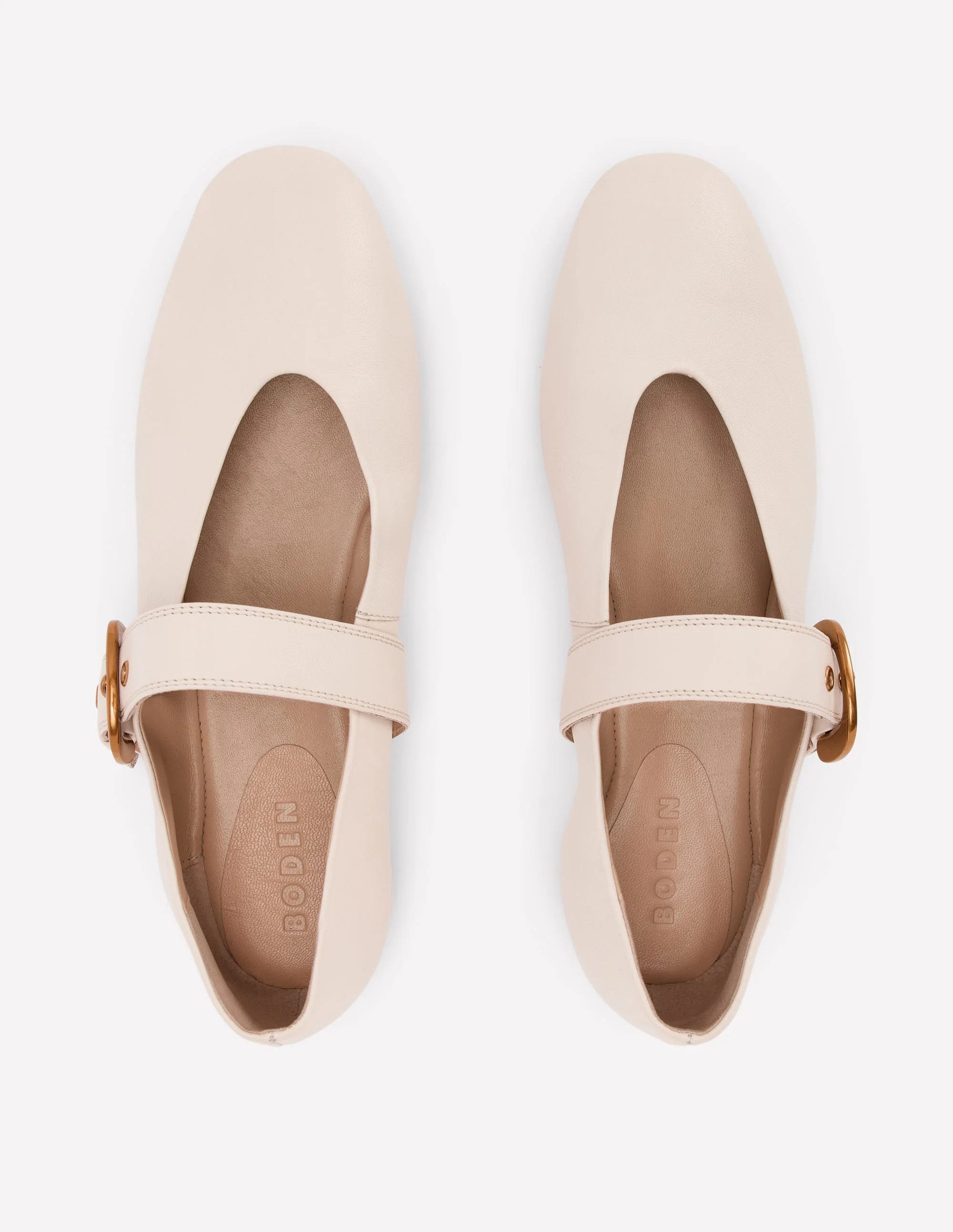 Kylie Flat Buckle Mary Jane-Ecru | Boden (US)