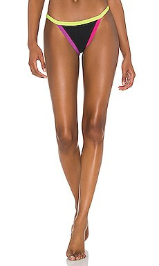 BEACH RIOT Becca Bikini Bottom in Black Multi from Revolve.com | Revolve Clothing (Global)