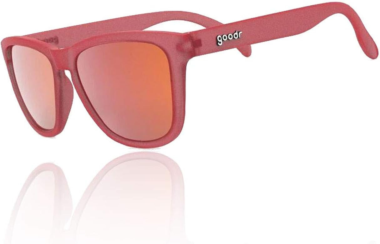 Goodr OG Polarized Sunglasses Phoenix at a Bloody Mary Bar/Blood Red, One Size - Men's | Amazon (US)