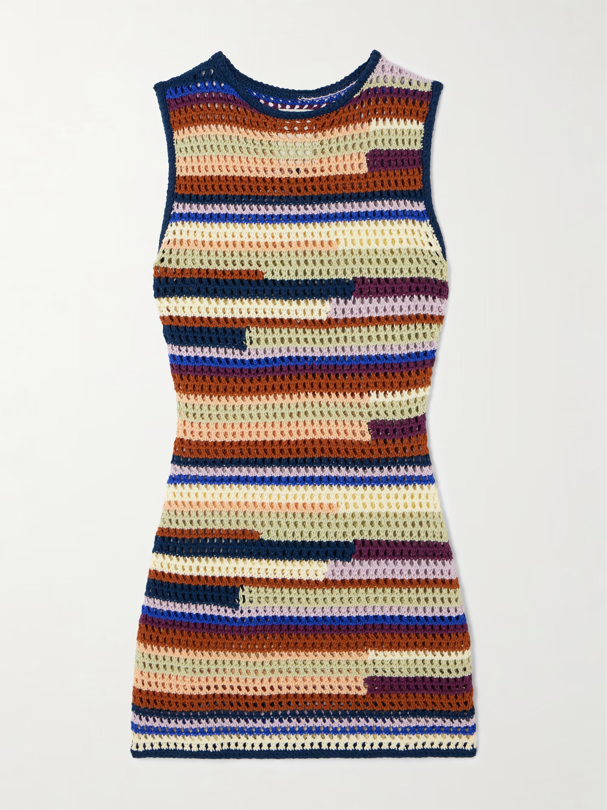 Spondylus open-knit organic cotton mini dress | NET-A-PORTER (UK & EU)