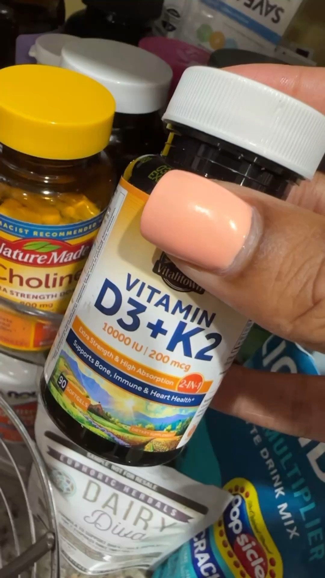 Sunshine in a supplement ☀️✨

I’ve been intentional about supporting my health from the inside out, and adding a high-quality Vitamin D3 + K2 has been a game changer.

Vitamin D3 helps support:
• Immune health
• Mood & energy levels
• Bone strength

And pairing it with K2 helps your body actually absorb and use that calcium properly (so it goes to your bones—not places it shouldn’t 👀).

As a busy mom, I’m all about simple ways to feel my best—and this is one of them 💛



#LTKWellness #MomWellness #SupplementsThatWork #VitaminD3 #HealthyLifestyle #MomLifeBalance

#LTKselfcare #LTKfitnessgoals #LTKmorningroutine