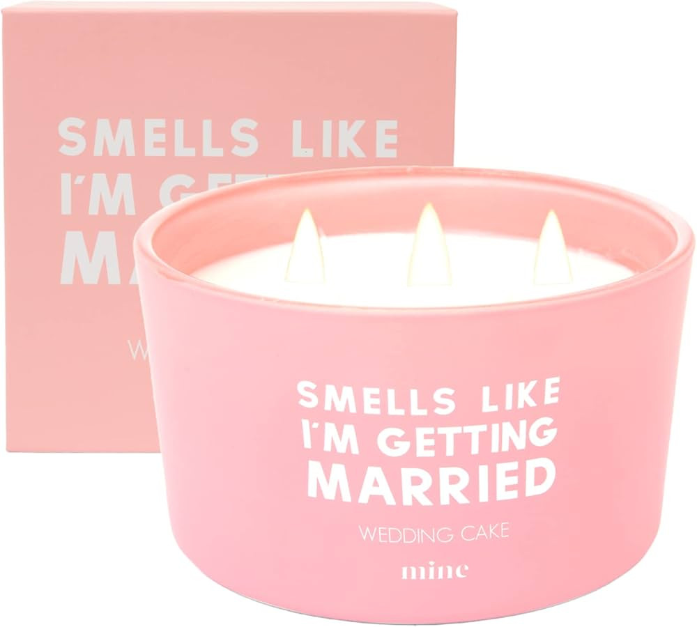 The Mine Company - Smells Like I'm Getting Married - Wedding Cake Scented Candle - 8oz Soy Wax Ca... | Amazon (US)