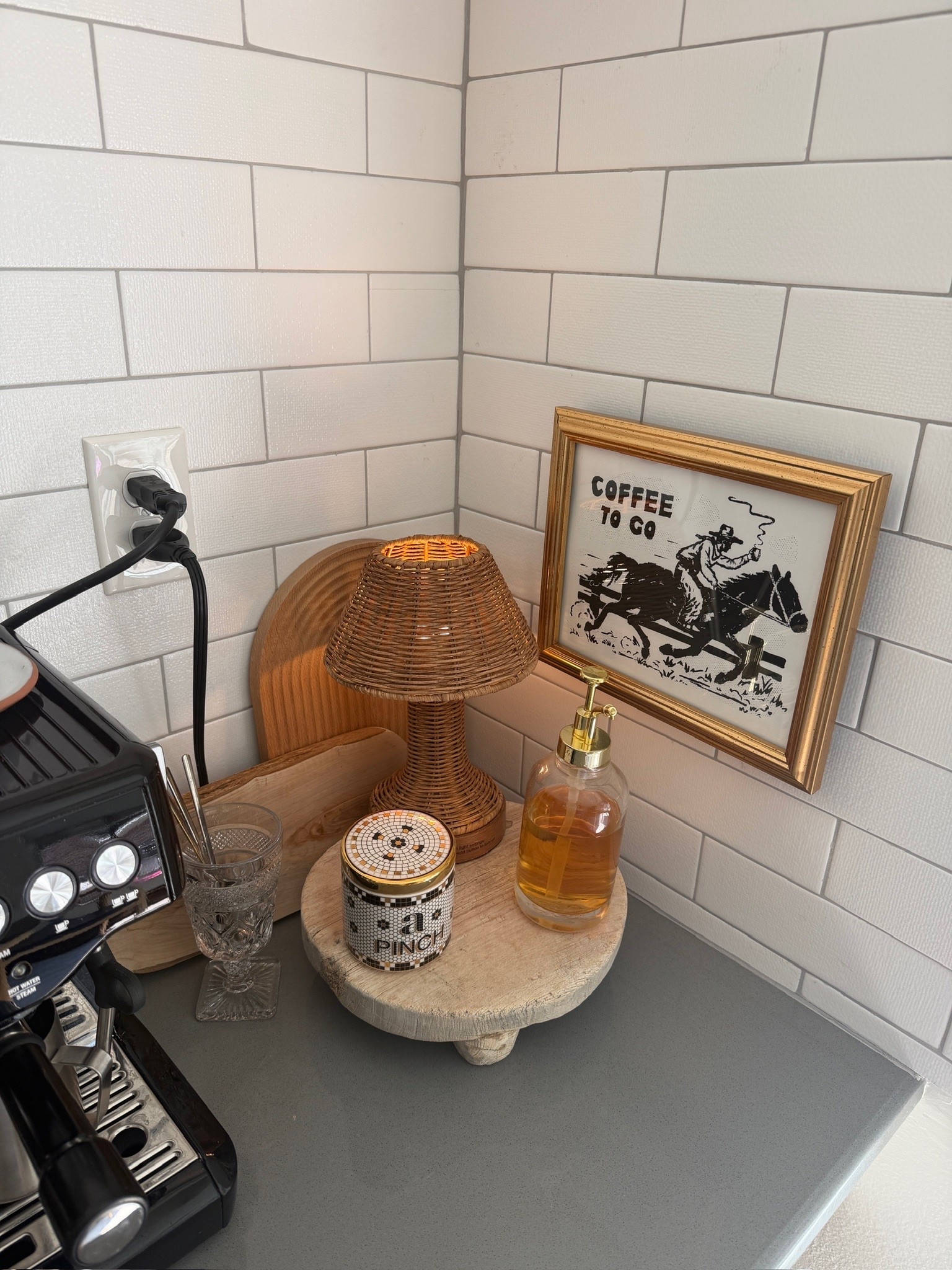 Kitchen coffee bar refresh ☕️✨ A few simple decor updates made this little corner feel so much more finished.

kitchen coffee bar, coffee bar decor, coffee station ideas, kitchen decor, home decor, neutral home, countertop styling, coffee nook, kitchen organization, cozy home, home finds, amazon home, kitchen styling

#LTKHome