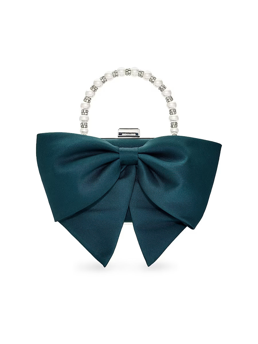 Women's Bubbly Bow Evening Bag - Forest Green | Saks Fifth Avenue