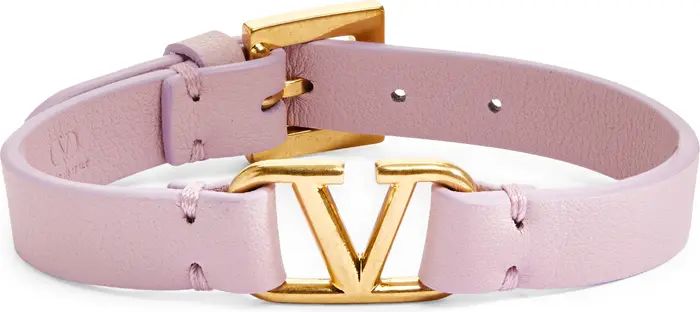 Valentino Garavani VLOGO Leather Bracelet | Nordstrom | Nordstrom