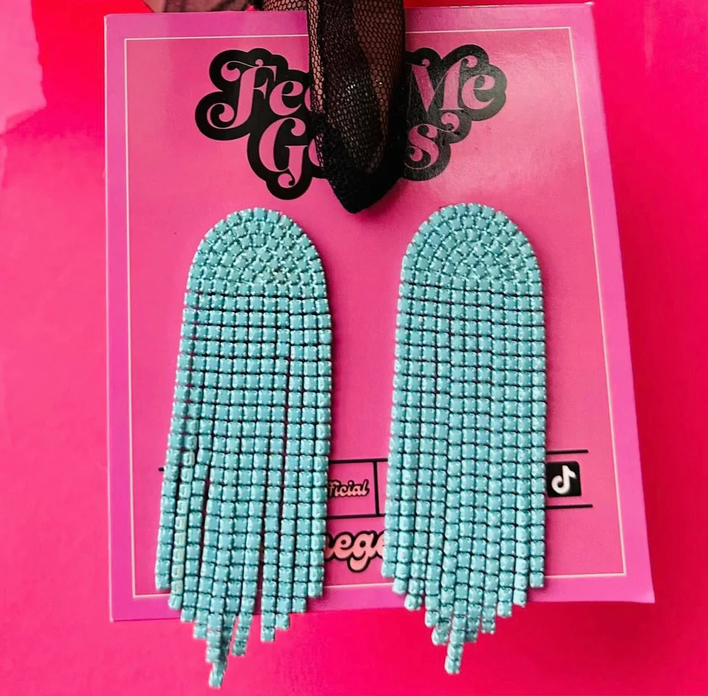 NEW!! Turquoise Baby Jumbo Long by Feed Me Gems | Glitzy Bella