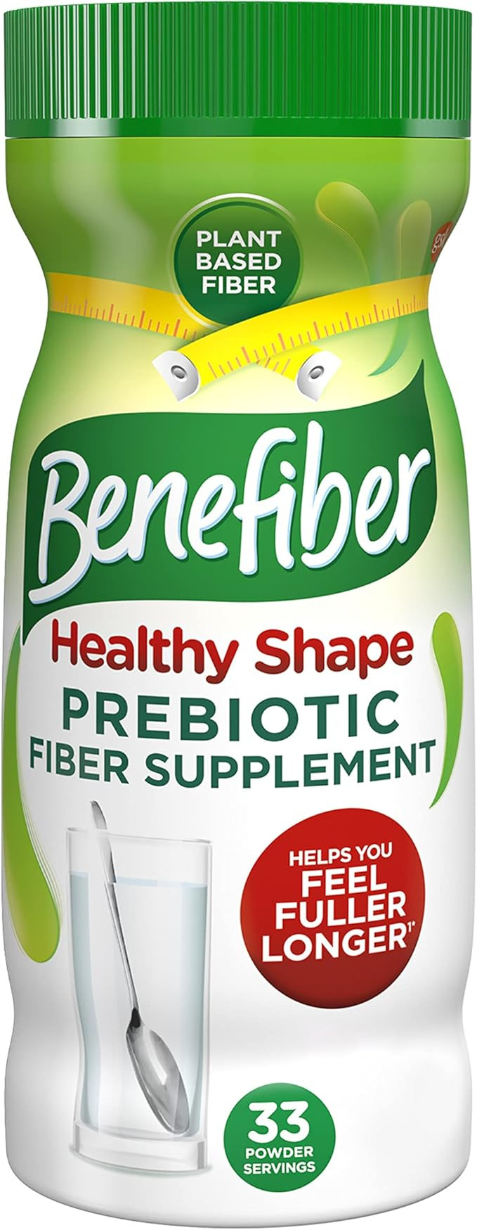 Benefiber Healthy Shape Prebiotic Fiber Supplement Powder for Digestive Health, Daily Fiber Powde... | Amazon (US)