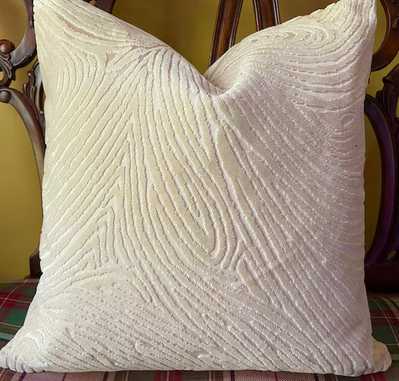 Donghia BELMONTE Cut Velvet Cream Fingerprint Animal Modern - Etsy | Etsy (US)