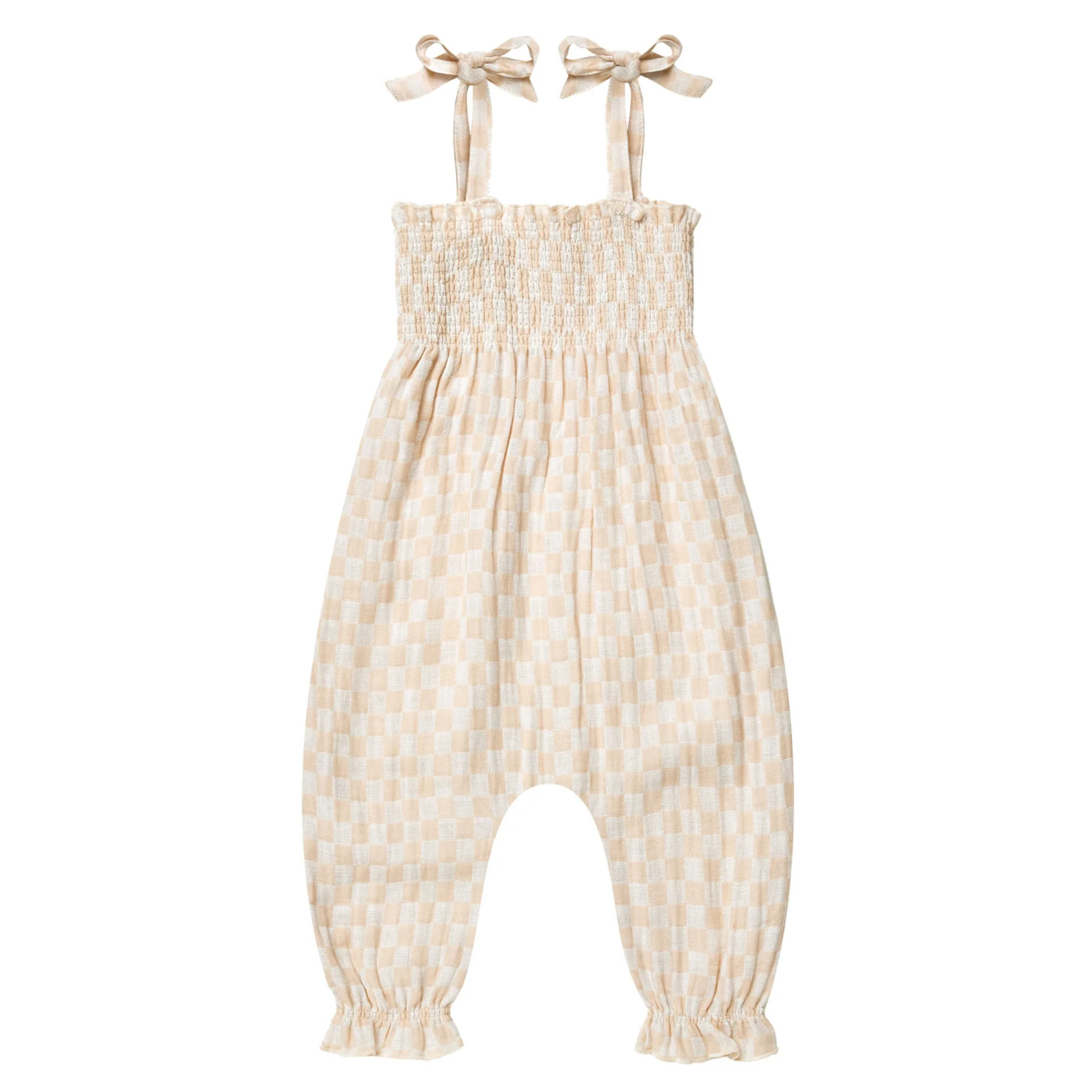 Rylee & Cru Sawyer Jumpsuit, Shell Check | SpearmintLOVE